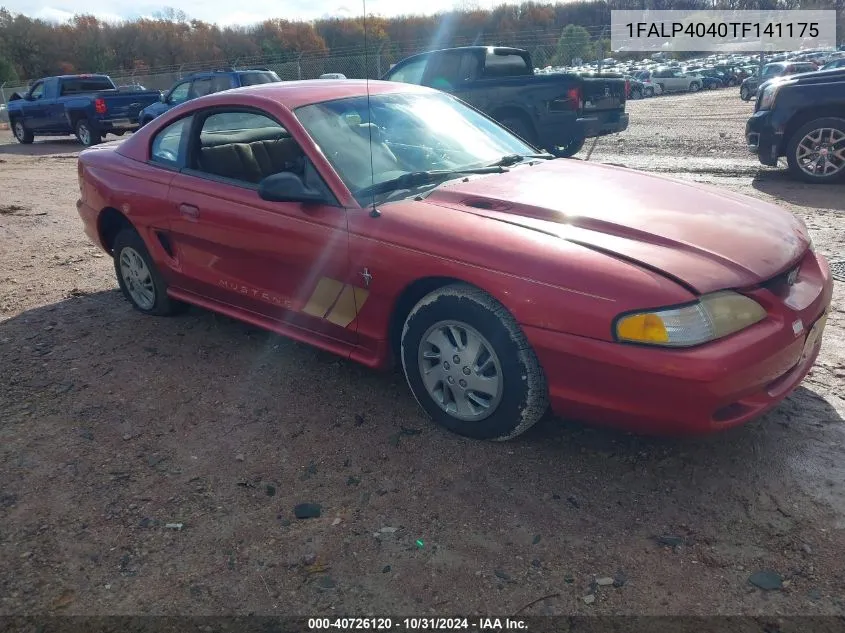 1996 Ford Mustang VIN: 1FALP4040TF141175 Lot: 40726120