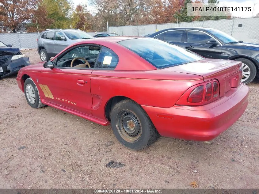 1996 Ford Mustang VIN: 1FALP4040TF141175 Lot: 40726120