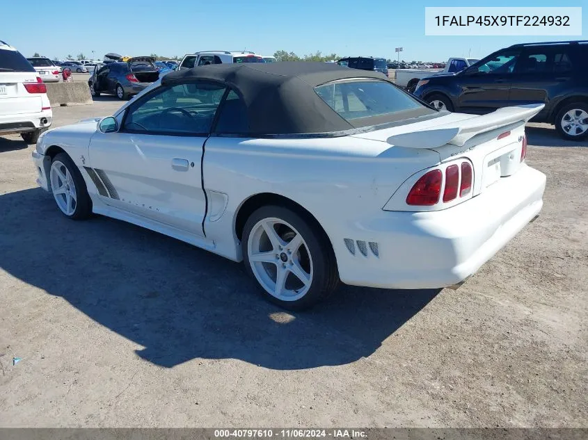 1996 Ford Mustang Gt VIN: 1FALP45X9TF224932 Lot: 40797610