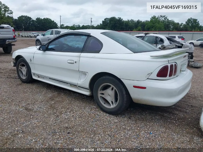 1997 Ford Mustang VIN: 1FALP4045VF169315 Lot: 39931436