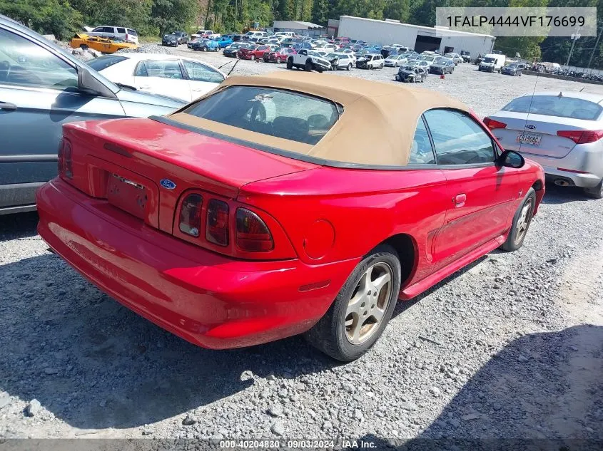 1997 Ford Mustang VIN: 1FALP4444VF176699 Lot: 40204830