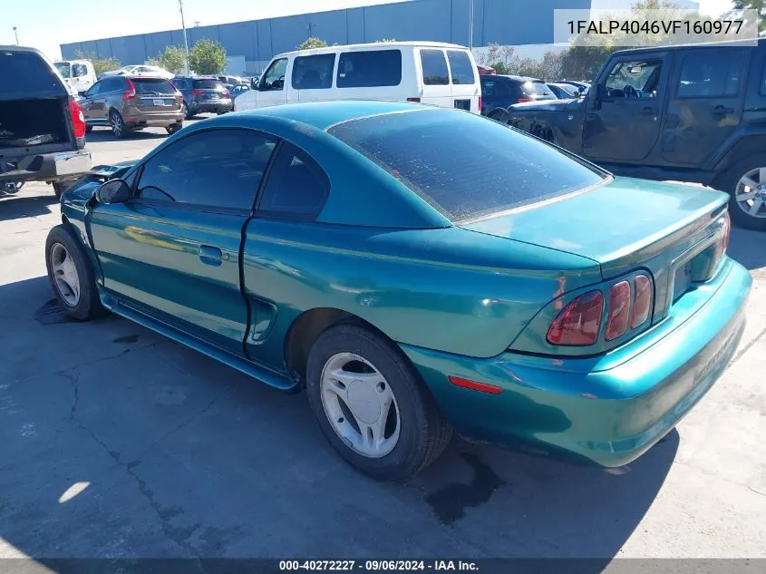 1997 Ford Mustang VIN: 1FALP4046VF160977 Lot: 40272227