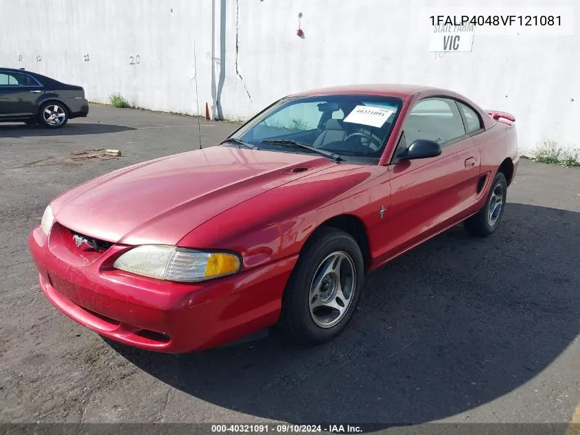 1997 Ford Mustang VIN: 1FALP4048VF121081 Lot: 40321091