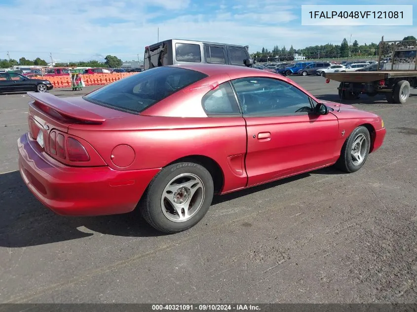 1997 Ford Mustang VIN: 1FALP4048VF121081 Lot: 40321091