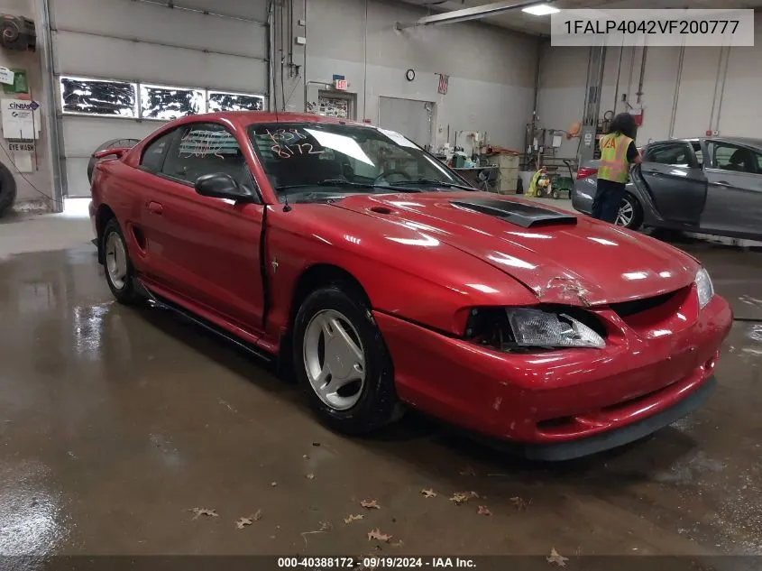 1997 Ford Mustang VIN: 1FALP4042VF200777 Lot: 40388172