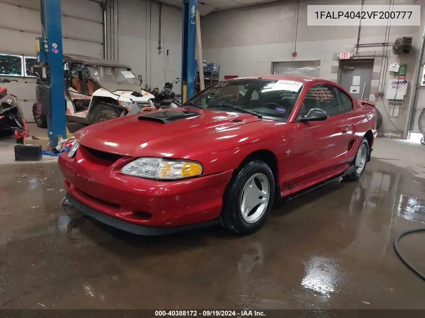 1997 Ford Mustang VIN: 1FALP4042VF200777 Lot: 40388172