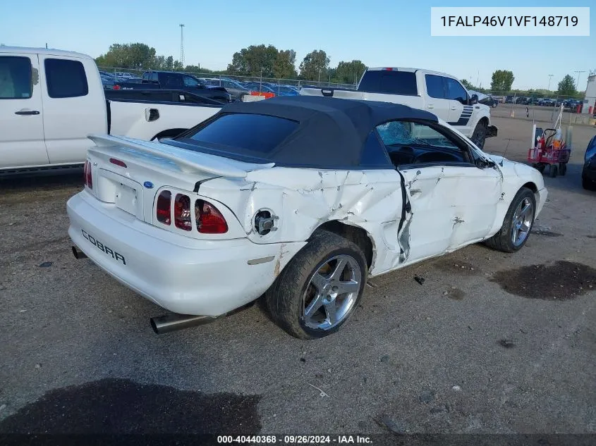 1997 Ford Mustang Cobra VIN: 1FALP46V1VF148719 Lot: 40440368