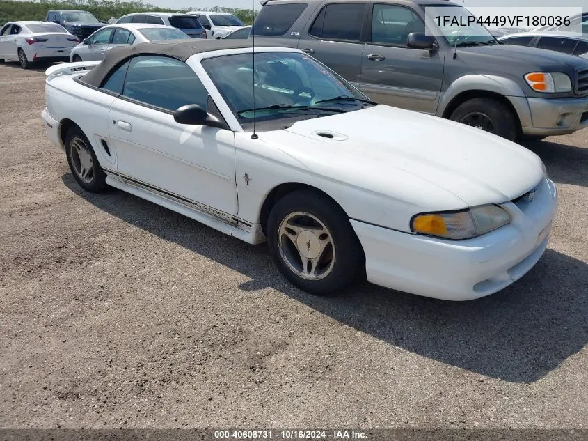 1997 Ford Mustang VIN: 1FALP4449VF180036 Lot: 40608731