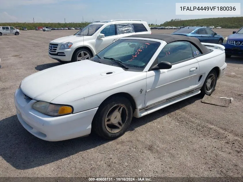 1997 Ford Mustang VIN: 1FALP4449VF180036 Lot: 40608731