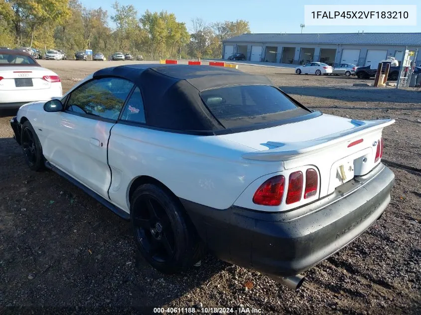 1997 Ford Mustang Gt VIN: 1FALP45X2VF183210 Lot: 40611188