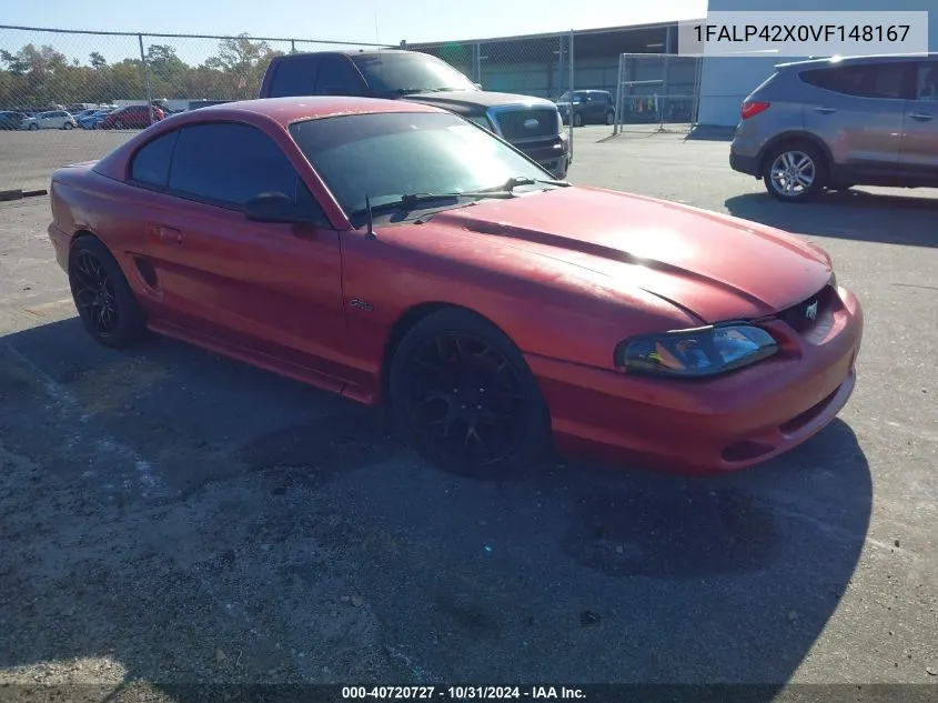 1997 Ford Mustang Gt VIN: 1FALP42X0VF148167 Lot: 40720727