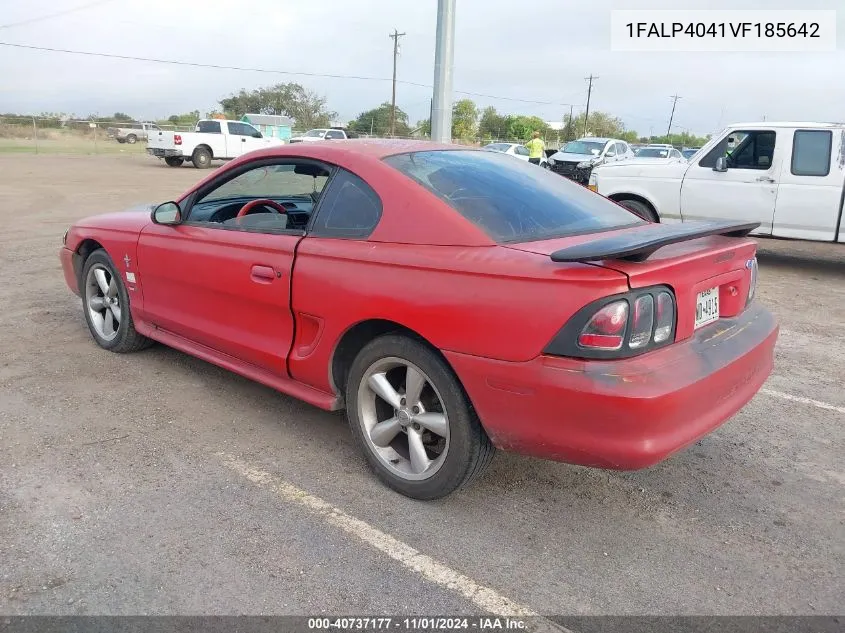 1997 Ford Mustang VIN: 1FALP4041VF185642 Lot: 40737177