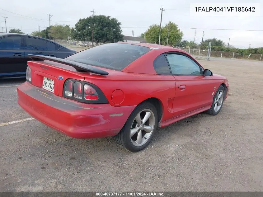 1997 Ford Mustang VIN: 1FALP4041VF185642 Lot: 40737177