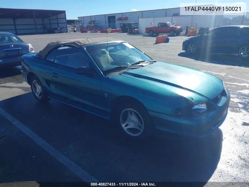 1997 Ford Mustang VIN: 1FALP4440VF150021 Lot: 40827433