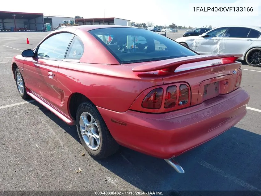 1997 Ford Mustang VIN: 1FALP404XVF133166 Lot: 40830482