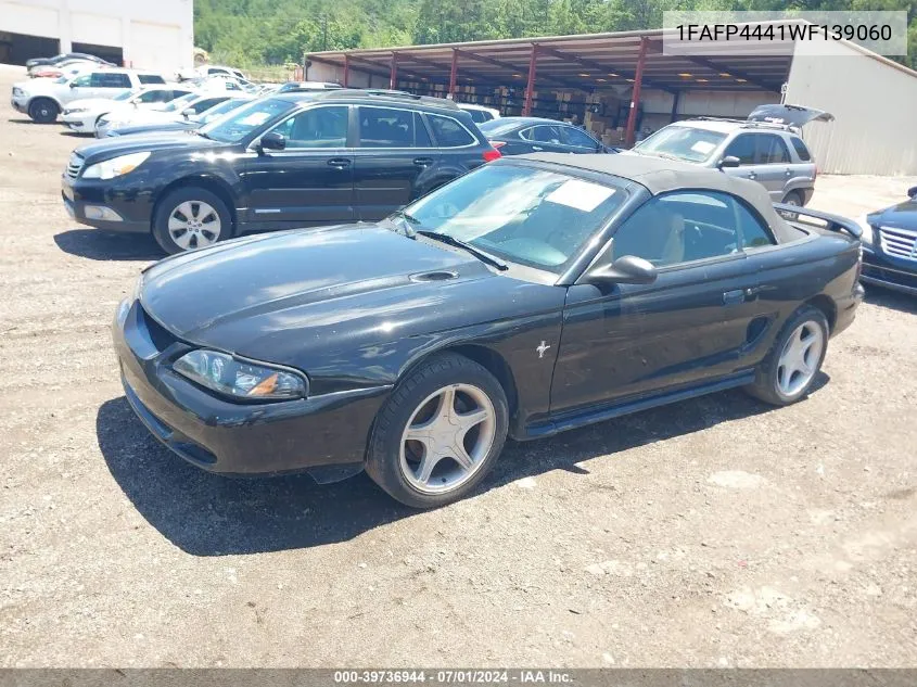 1998 Ford Mustang VIN: 1FAFP4441WF139060 Lot: 39736944