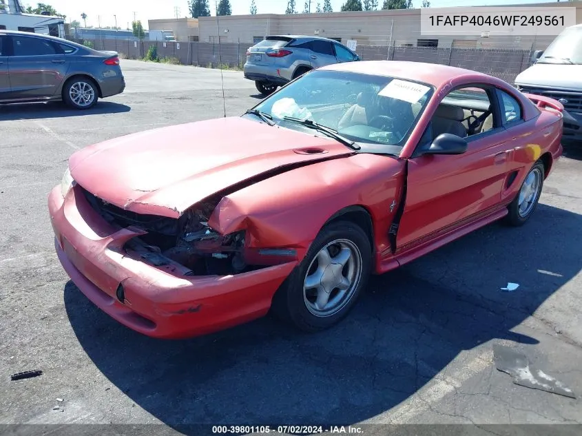 1998 Ford Mustang VIN: 1FAFP4046WF249561 Lot: 39801105