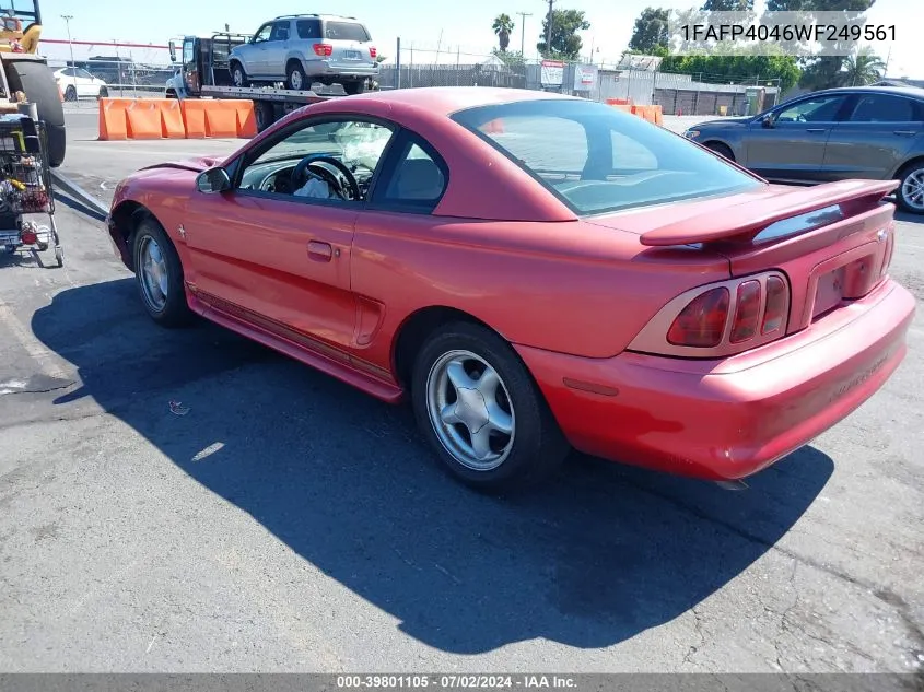 1998 Ford Mustang VIN: 1FAFP4046WF249561 Lot: 39801105