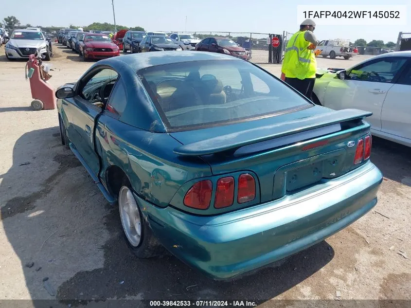 1998 Ford Mustang VIN: 1FAFP4042WF145052 Lot: 39842533