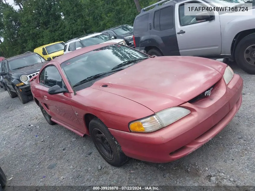 1FAFP4048WF168724 1998 Ford Mustang