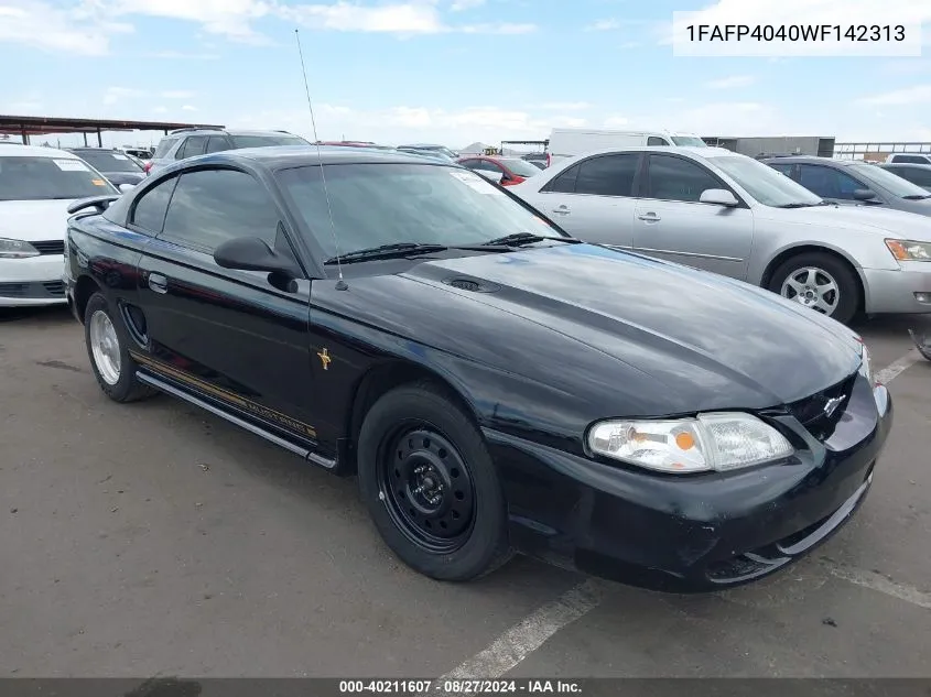 1998 Ford Mustang VIN: 1FAFP4040WF142313 Lot: 40211607