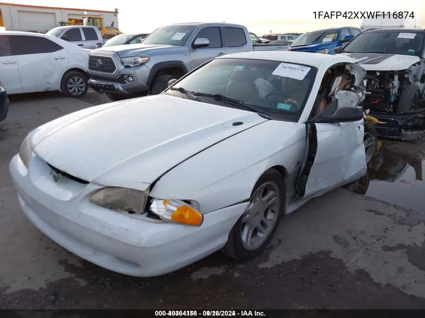 1998 Ford Mustang Gt VIN: 1FAFP42XXWF116874 Lot: 40364158