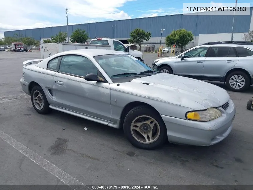 1998 Ford Mustang VIN: 1FAFP4041WF105383 Lot: 40378179