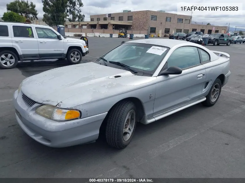 1998 Ford Mustang VIN: 1FAFP4041WF105383 Lot: 40378179