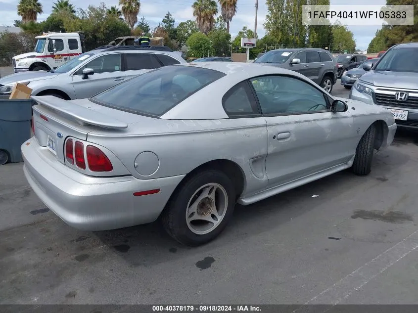 1998 Ford Mustang VIN: 1FAFP4041WF105383 Lot: 40378179