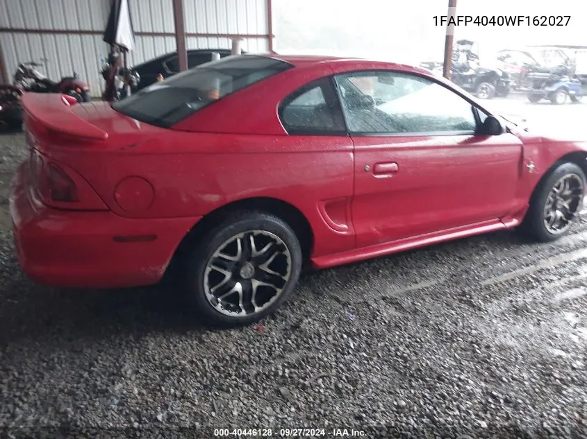 1998 Ford Mustang VIN: 1FAFP4040WF162027 Lot: 40446128