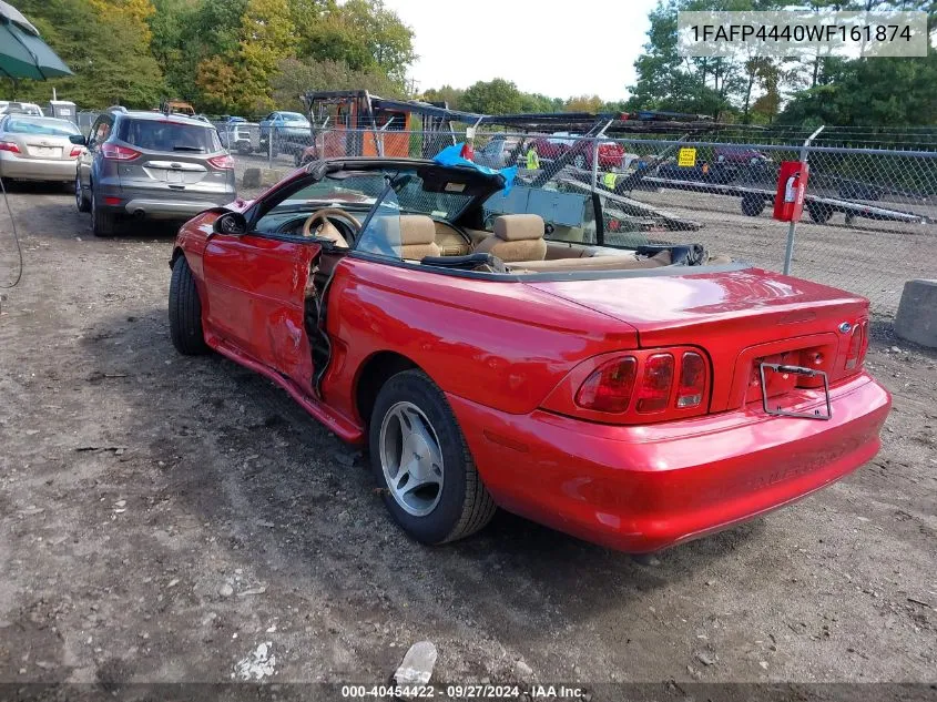 1998 Ford Mustang VIN: 1FAFP4440WF161874 Lot: 40454422