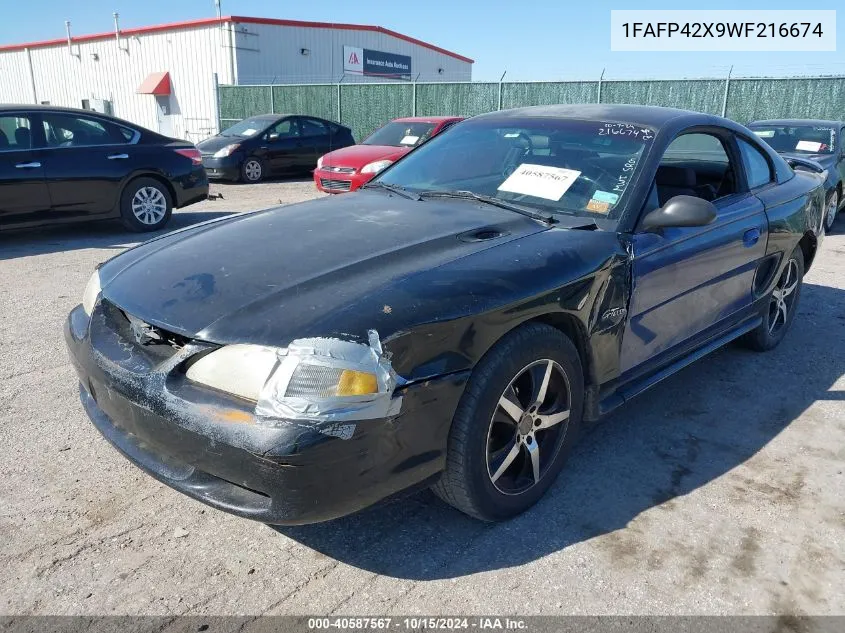 1998 Ford Mustang Gt VIN: 1FAFP42X9WF216674 Lot: 40587567