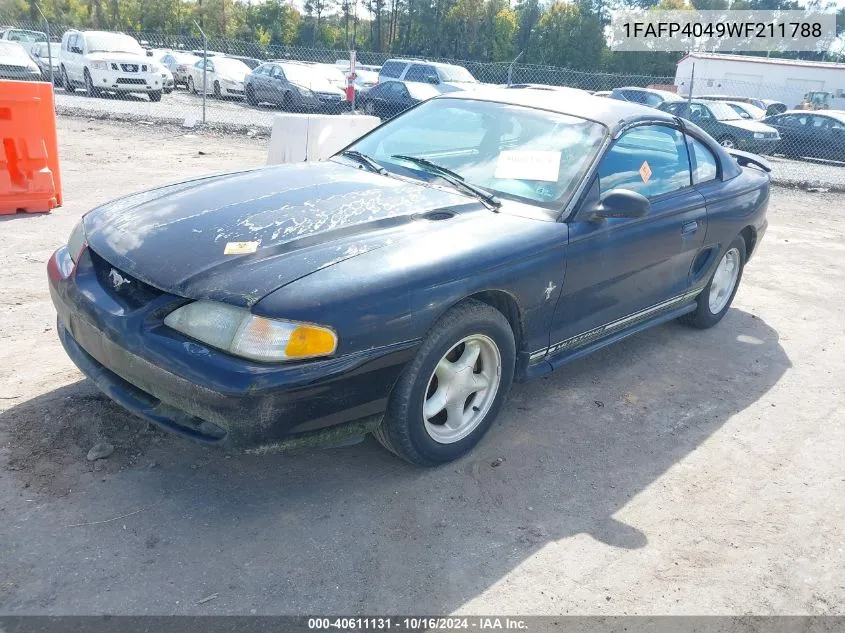 1FAFP4049WF211788 1998 Ford Mustang