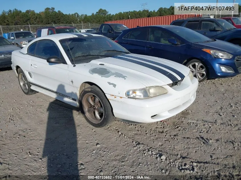 1998 Ford Mustang VIN: 1FAFP4047WF107493 Lot: 40733682