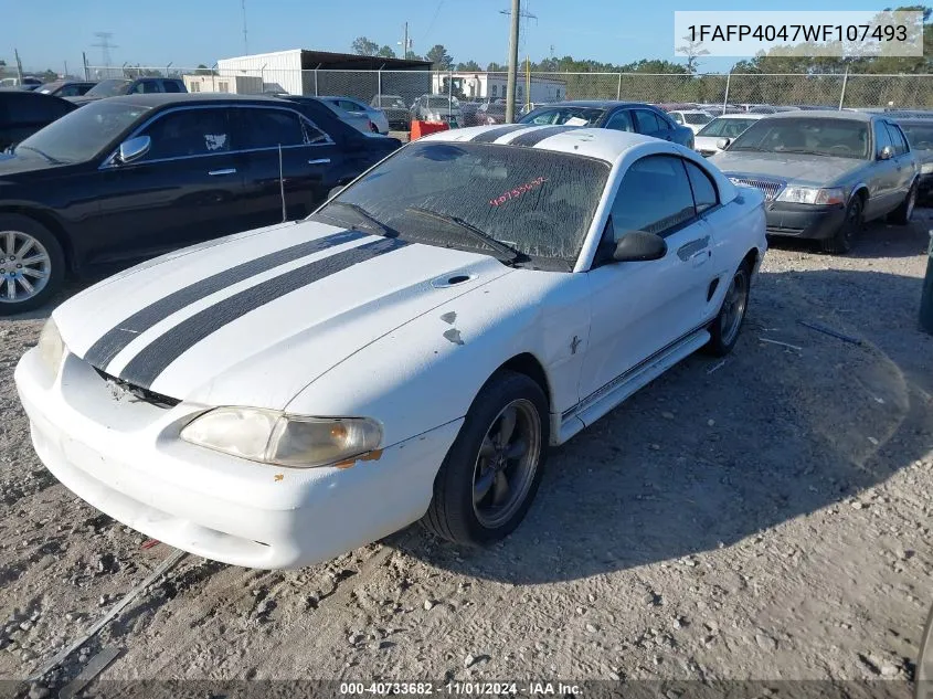 1998 Ford Mustang VIN: 1FAFP4047WF107493 Lot: 40733682