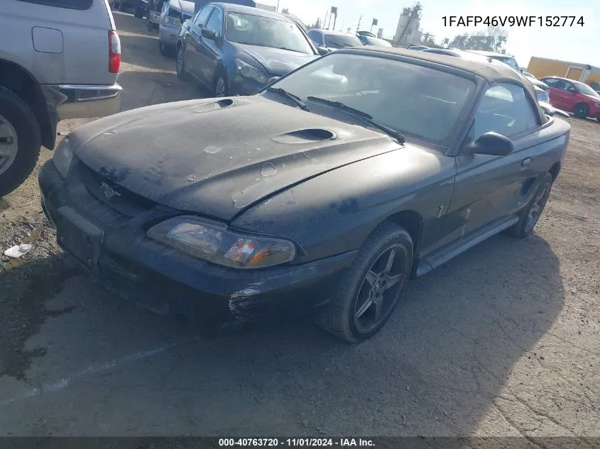 1998 Ford Mustang Svt Cobra VIN: 1FAFP46V9WF152774 Lot: 40763720