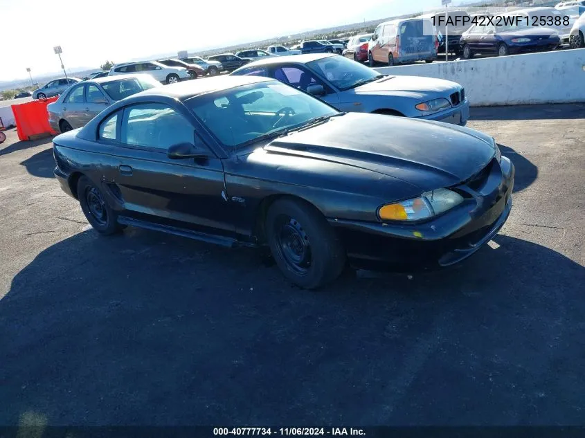 1998 Ford Mustang Gt VIN: 1FAFP42X2WF125388 Lot: 40777734