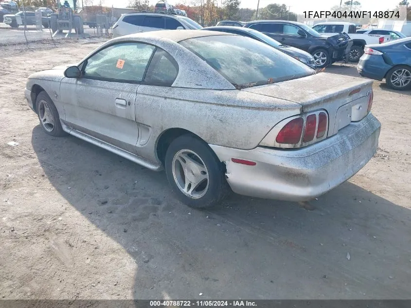 1FAFP4044WF148874 1998 Ford Mustang