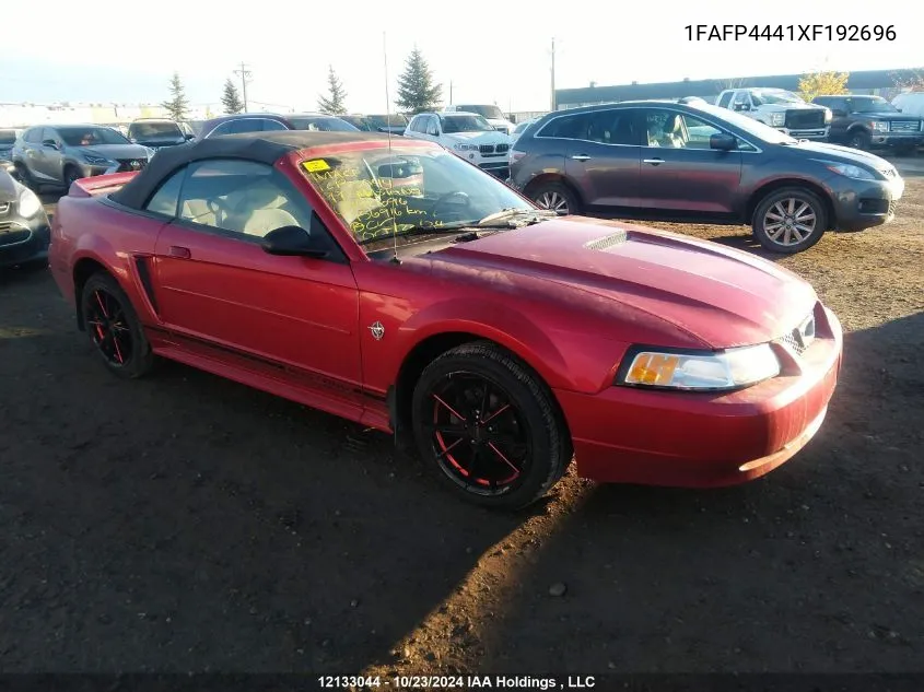 1999 Ford Mustang VIN: 1FAFP4441XF192696 Lot: 12133044