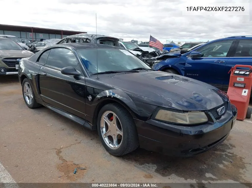 1999 Ford Mustang Gt VIN: 1FAFP42X6XF227276 Lot: 40223884