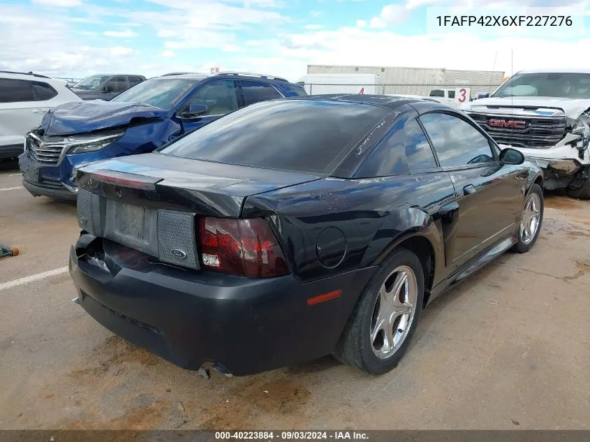 1999 Ford Mustang Gt VIN: 1FAFP42X6XF227276 Lot: 40223884