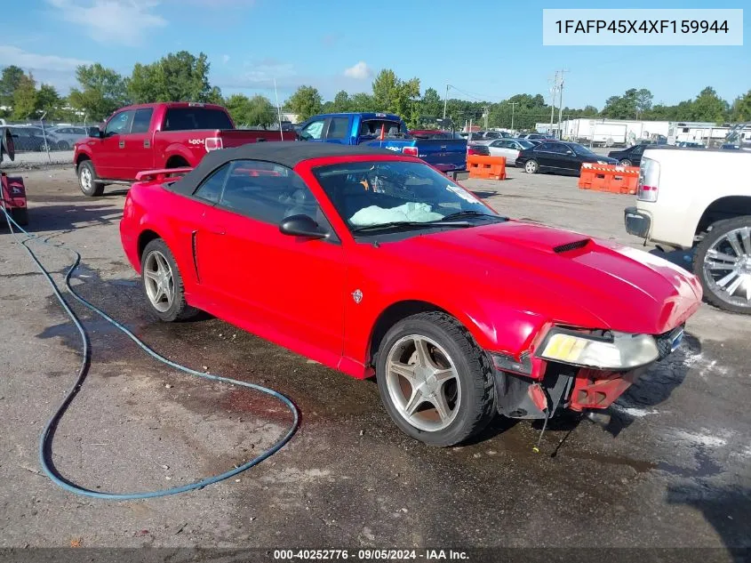 1999 Ford Mustang Gt VIN: 1FAFP45X4XF159944 Lot: 40252776