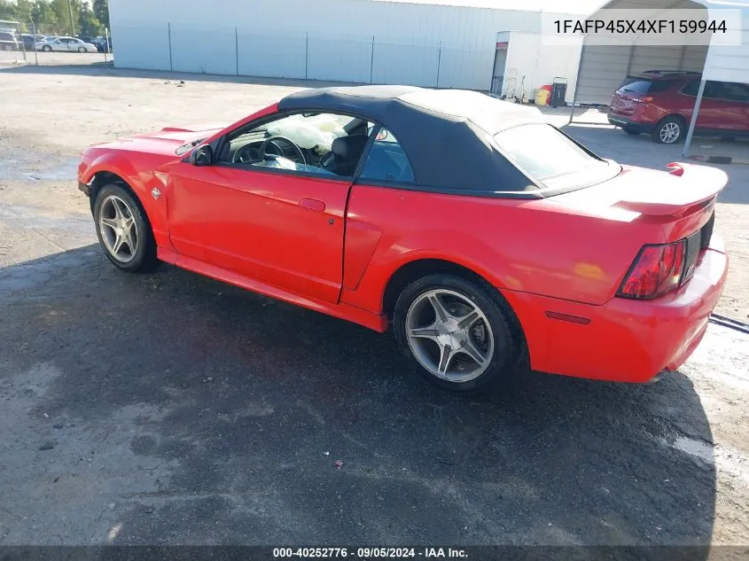 1999 Ford Mustang Gt VIN: 1FAFP45X4XF159944 Lot: 40252776