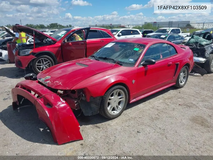 1999 Ford Mustang Gt VIN: 1FAFP42X8XF103509 Lot: 40330572