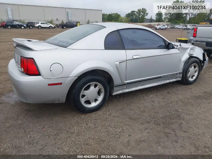 1999 Ford Mustang VIN: 1FAFP4041XF100234 Lot: 40426412