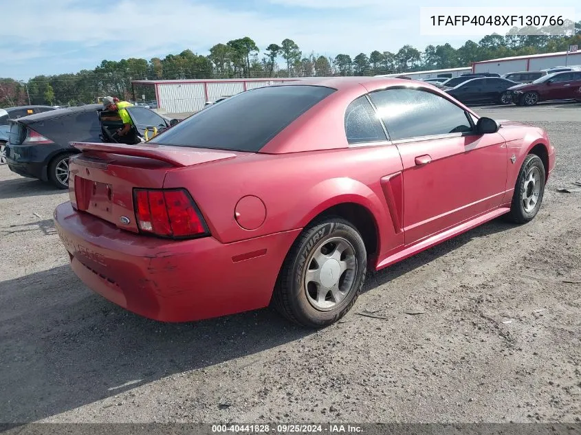 1999 Ford Mustang VIN: 1FAFP4048XF130766 Lot: 40441828