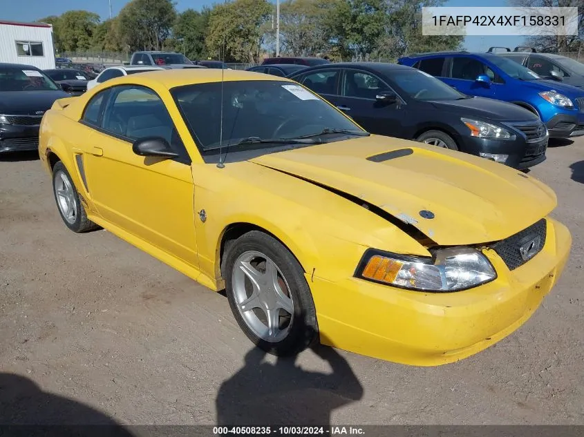 1999 Ford Mustang Gt VIN: 1FAFP42X4XF158331 Lot: 40508235