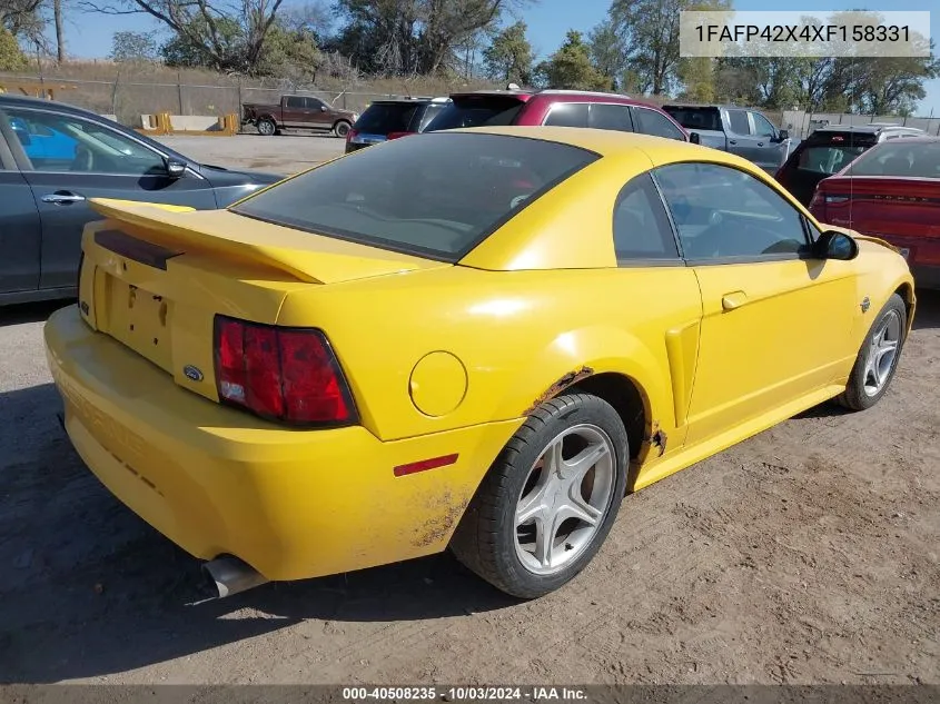 1999 Ford Mustang Gt VIN: 1FAFP42X4XF158331 Lot: 40508235