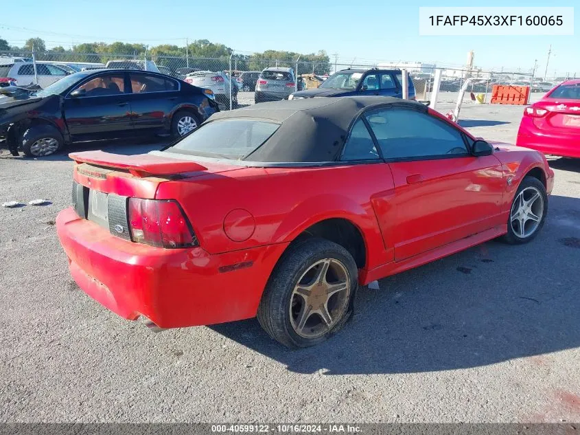 1999 Ford Mustang Gt VIN: 1FAFP45X3XF160065 Lot: 40599122