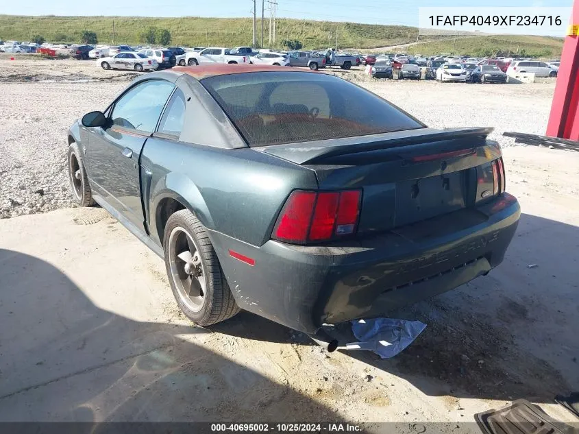 1999 Ford Mustang VIN: 1FAFP4049XF234716 Lot: 40695002